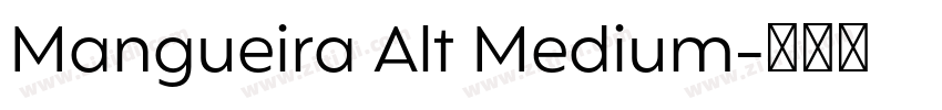 Mangueira Alt Medium字体转换